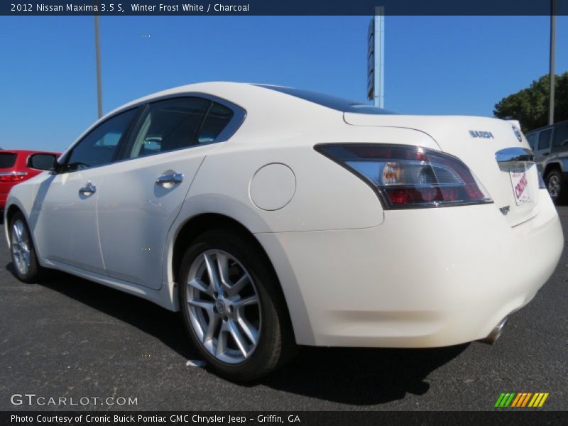 Winter Frost White / Charcoal 2012 Nissan Maxima 3.5 S