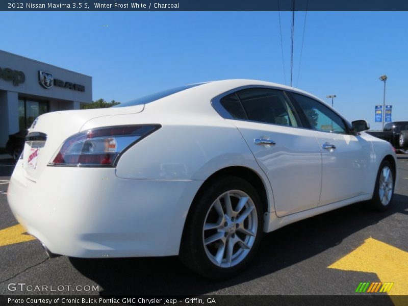 Winter Frost White / Charcoal 2012 Nissan Maxima 3.5 S