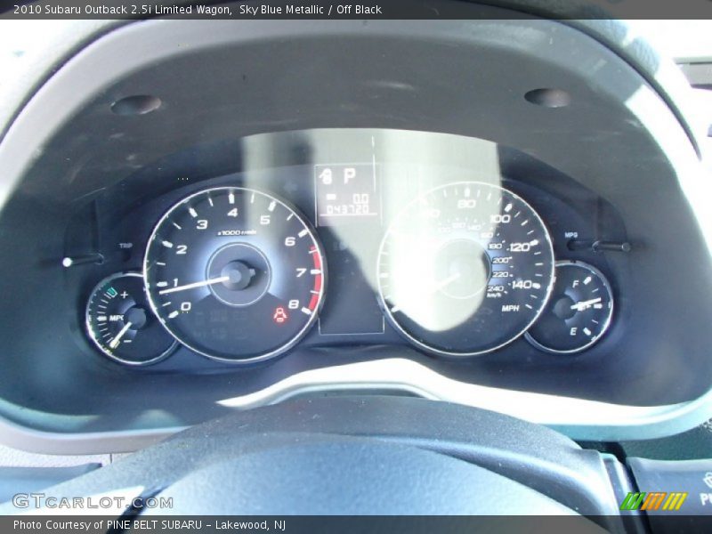 Sky Blue Metallic / Off Black 2010 Subaru Outback 2.5i Limited Wagon