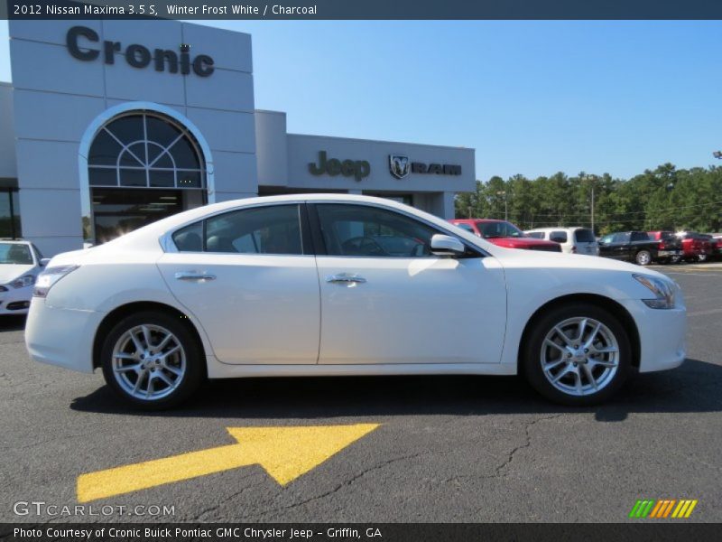 Winter Frost White / Charcoal 2012 Nissan Maxima 3.5 S