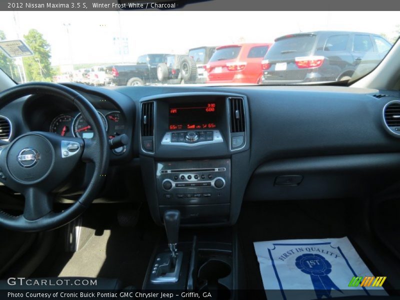 Winter Frost White / Charcoal 2012 Nissan Maxima 3.5 S