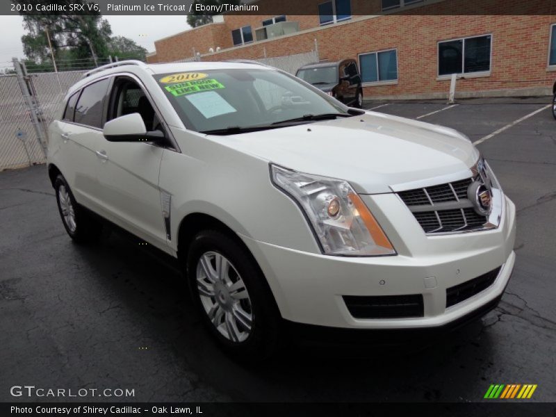 Platinum Ice Tricoat / Ebony/Titanium 2010 Cadillac SRX V6