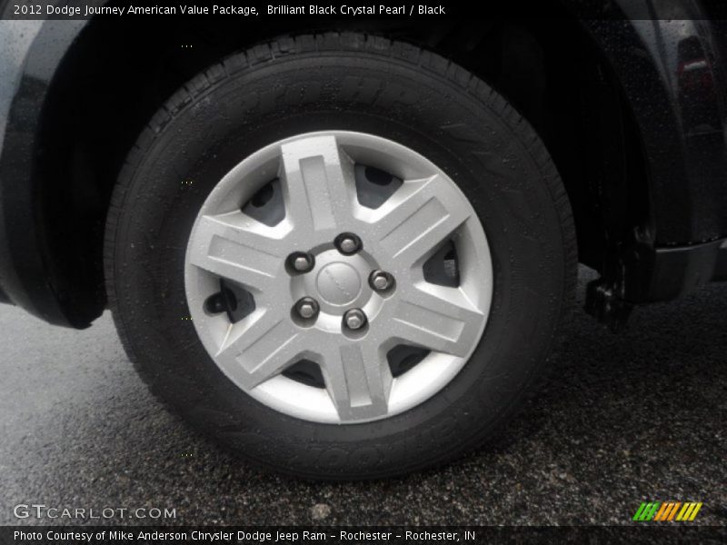 Brilliant Black Crystal Pearl / Black 2012 Dodge Journey American Value Package