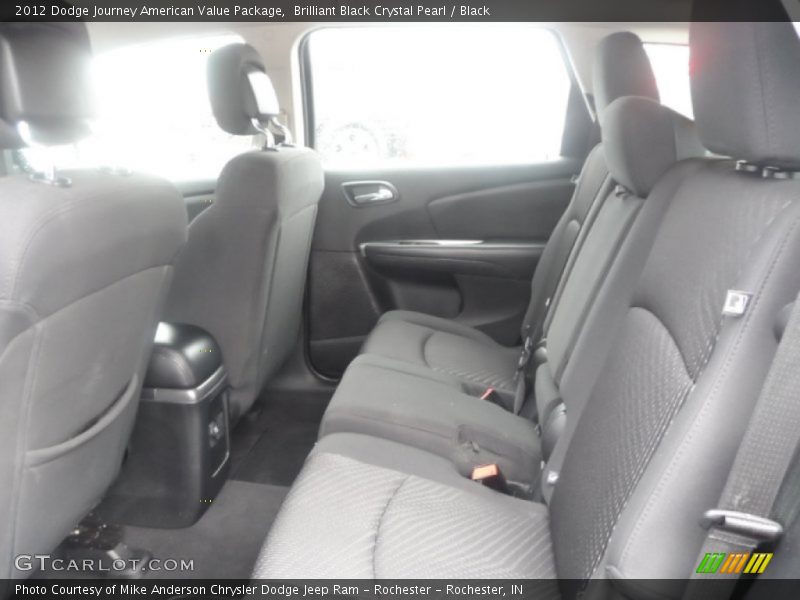 Brilliant Black Crystal Pearl / Black 2012 Dodge Journey American Value Package