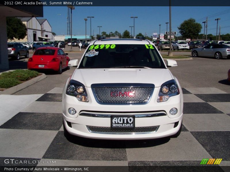 Summit White / Cashmere 2012 GMC Acadia Denali