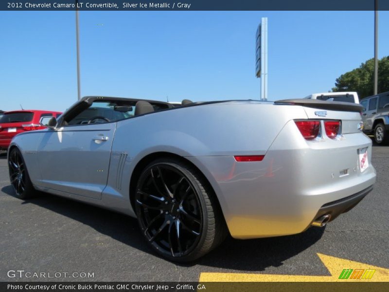 Silver Ice Metallic / Gray 2012 Chevrolet Camaro LT Convertible