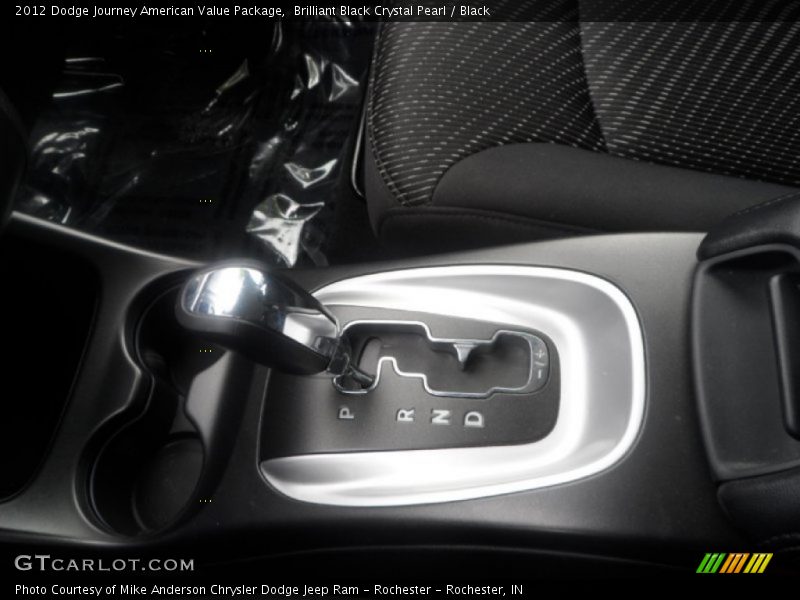 Brilliant Black Crystal Pearl / Black 2012 Dodge Journey American Value Package