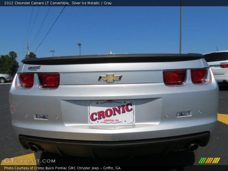 Silver Ice Metallic / Gray 2012 Chevrolet Camaro LT Convertible
