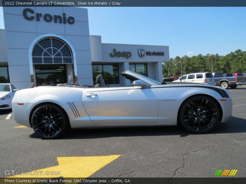 Silver Ice Metallic / Gray 2012 Chevrolet Camaro LT Convertible