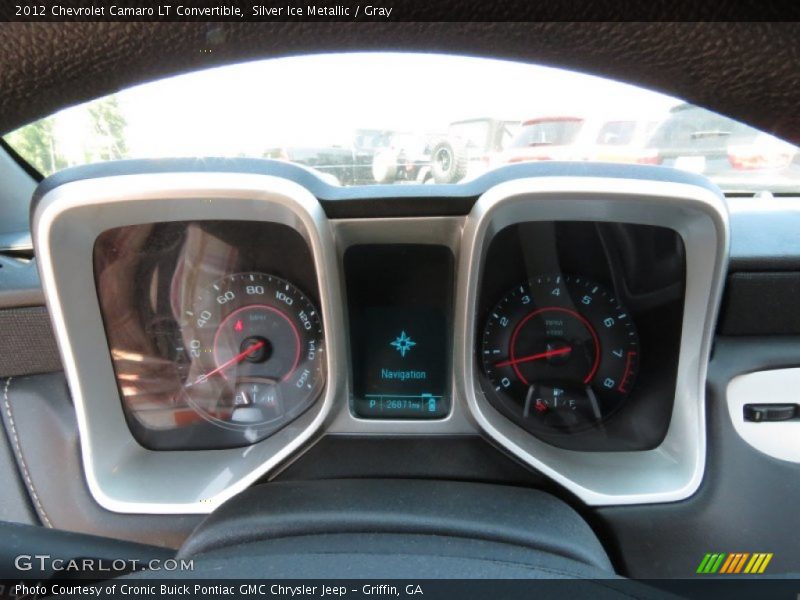 Silver Ice Metallic / Gray 2012 Chevrolet Camaro LT Convertible