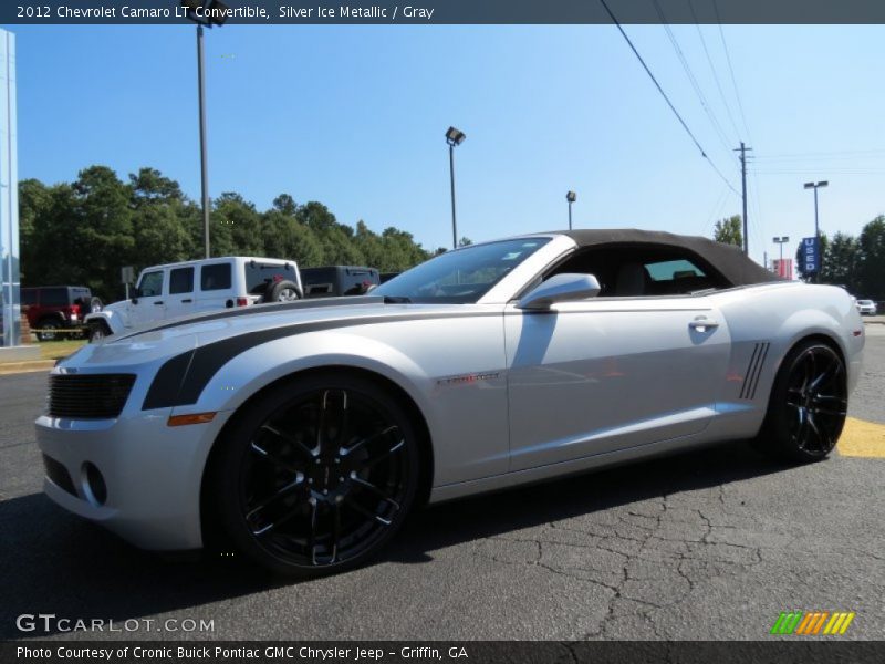 Silver Ice Metallic / Gray 2012 Chevrolet Camaro LT Convertible