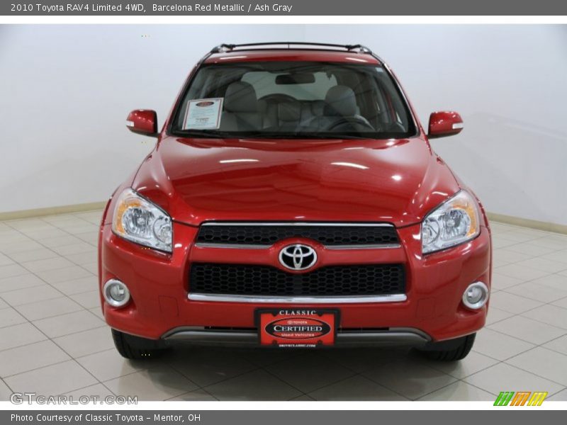 Barcelona Red Metallic / Ash Gray 2010 Toyota RAV4 Limited 4WD