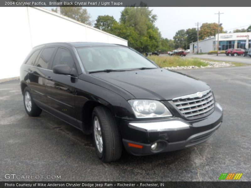 Brilliant Black Crystal Pearl / Light Taupe 2004 Chrysler Pacifica