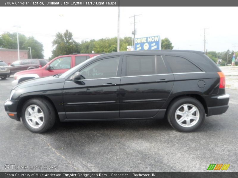 Brilliant Black Crystal Pearl / Light Taupe 2004 Chrysler Pacifica