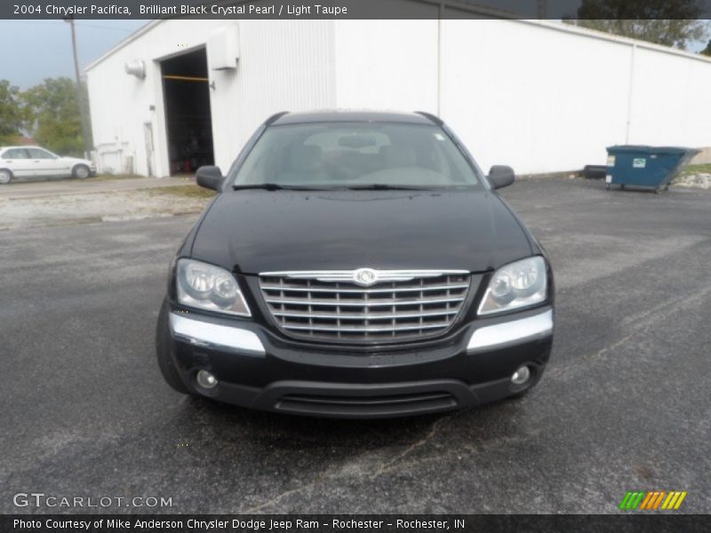 Brilliant Black Crystal Pearl / Light Taupe 2004 Chrysler Pacifica