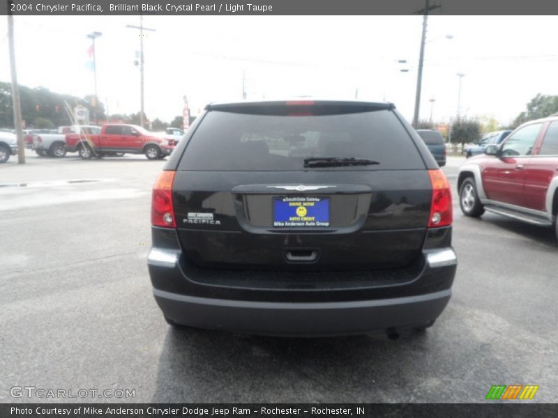 Brilliant Black Crystal Pearl / Light Taupe 2004 Chrysler Pacifica