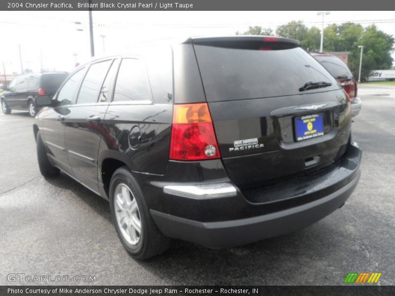 Brilliant Black Crystal Pearl / Light Taupe 2004 Chrysler Pacifica