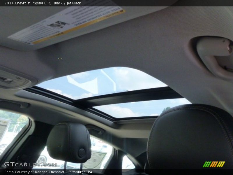 Sunroof of 2014 Impala LTZ