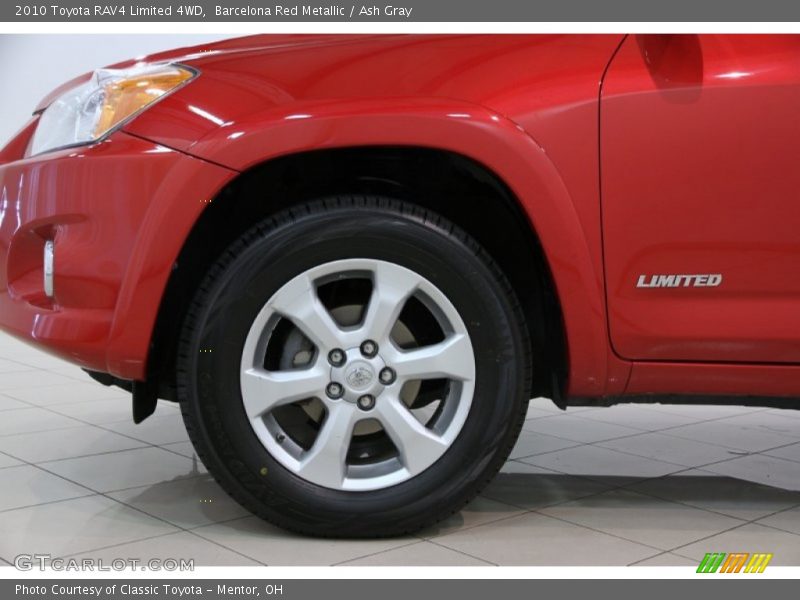 Barcelona Red Metallic / Ash Gray 2010 Toyota RAV4 Limited 4WD