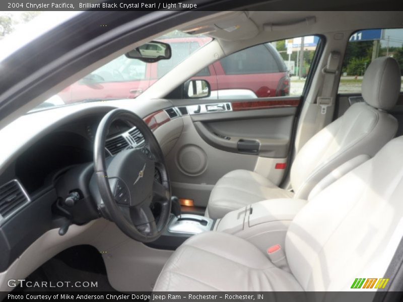 Brilliant Black Crystal Pearl / Light Taupe 2004 Chrysler Pacifica