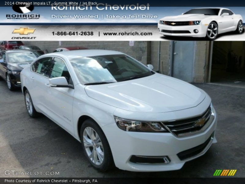 Summit White / Jet Black 2014 Chevrolet Impala LT