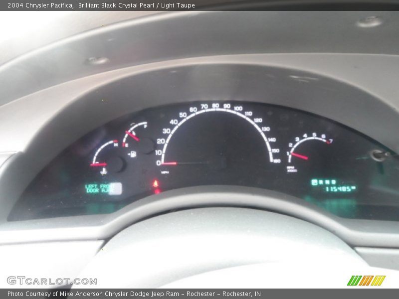 Brilliant Black Crystal Pearl / Light Taupe 2004 Chrysler Pacifica