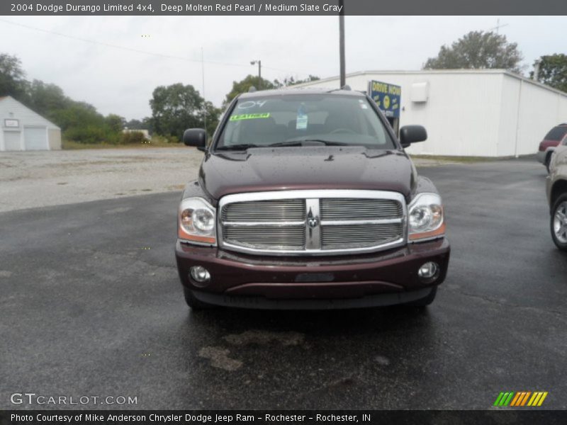 Deep Molten Red Pearl / Medium Slate Gray 2004 Dodge Durango Limited 4x4