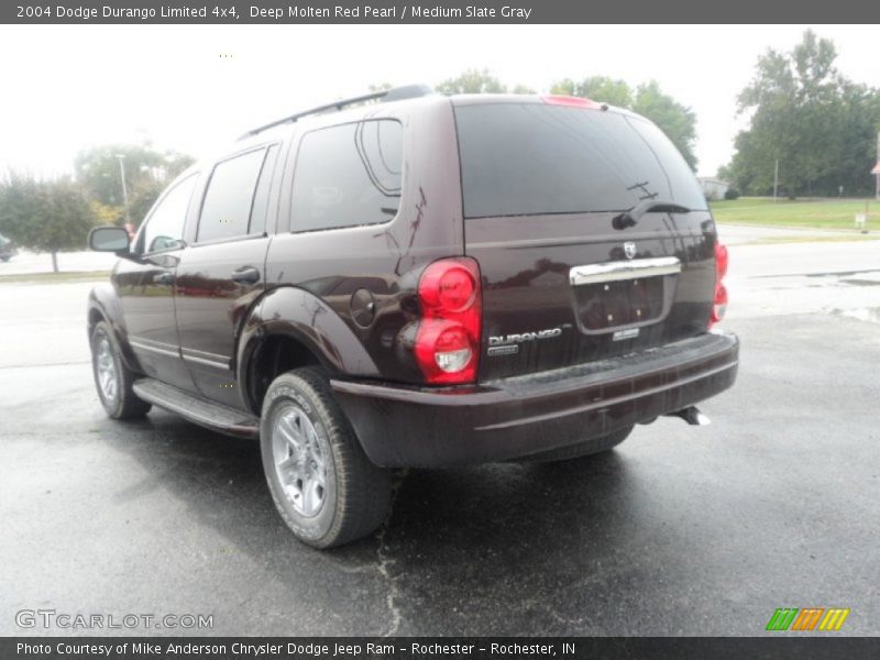 Deep Molten Red Pearl / Medium Slate Gray 2004 Dodge Durango Limited 4x4
