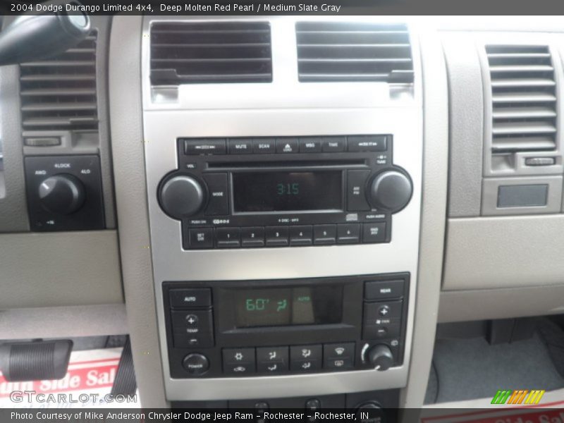 Deep Molten Red Pearl / Medium Slate Gray 2004 Dodge Durango Limited 4x4