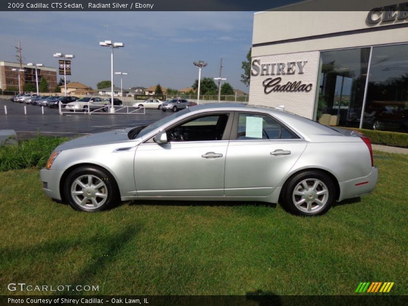 Radiant Silver / Ebony 2009 Cadillac CTS Sedan