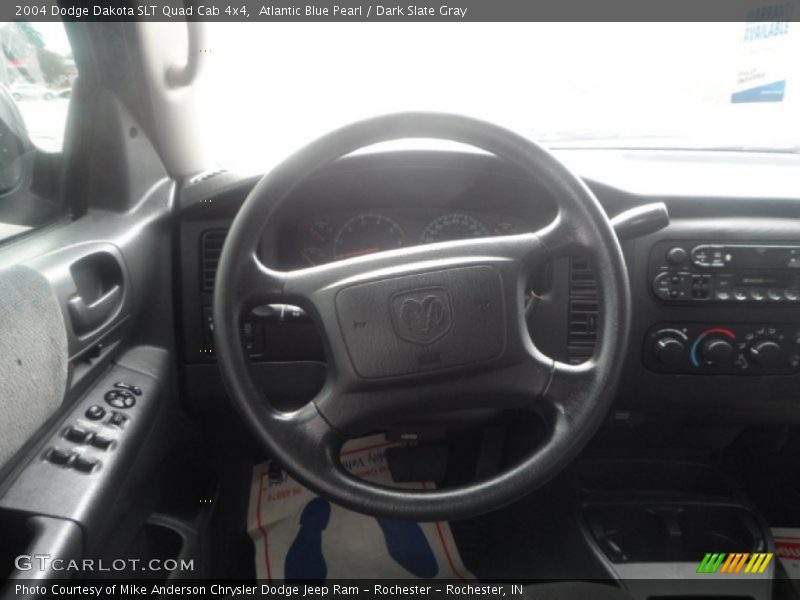 Atlantic Blue Pearl / Dark Slate Gray 2004 Dodge Dakota SLT Quad Cab 4x4