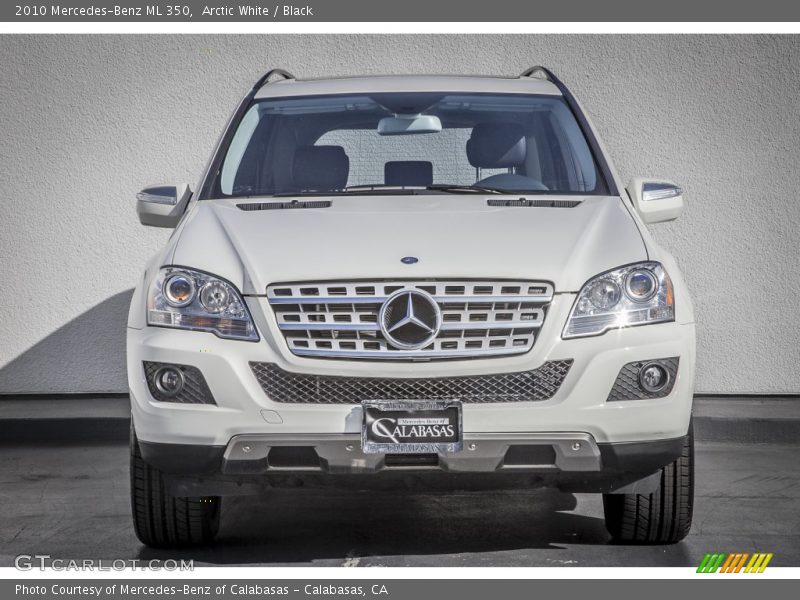Arctic White / Black 2010 Mercedes-Benz ML 350