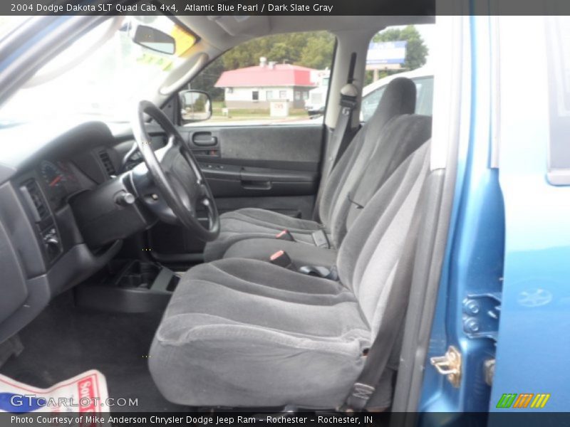 Atlantic Blue Pearl / Dark Slate Gray 2004 Dodge Dakota SLT Quad Cab 4x4