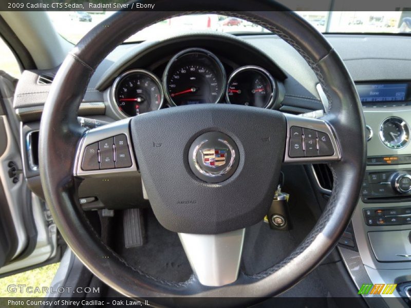 Radiant Silver / Ebony 2009 Cadillac CTS Sedan