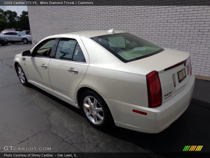 White Diamond Tricoat / Cashmere 2009 Cadillac STS V6