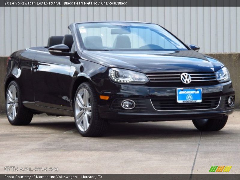 Black Pearl Metallic / Charcoal/Black 2014 Volkswagen Eos Executive