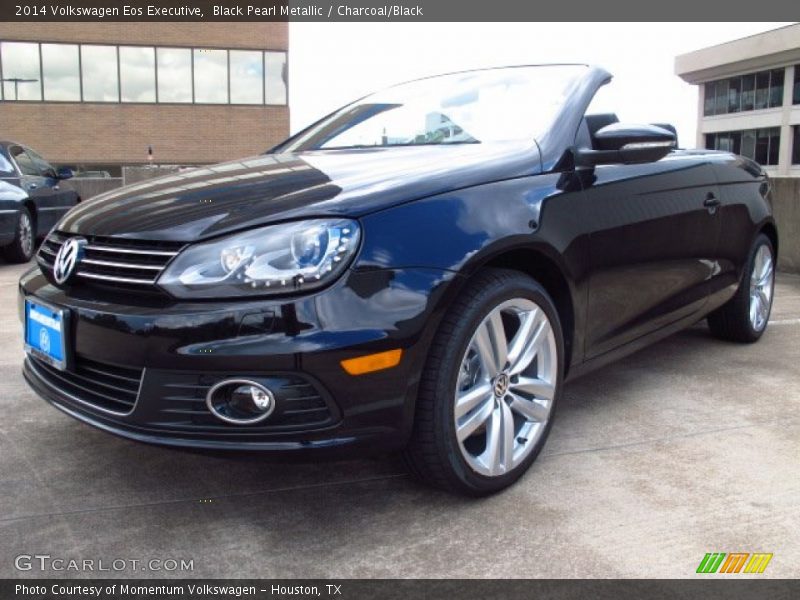 Black Pearl Metallic / Charcoal/Black 2014 Volkswagen Eos Executive