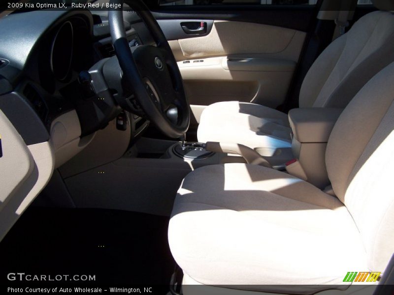Ruby Red / Beige 2009 Kia Optima LX