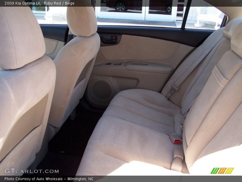 Ruby Red / Beige 2009 Kia Optima LX