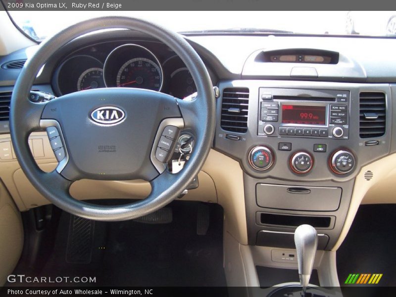 Ruby Red / Beige 2009 Kia Optima LX