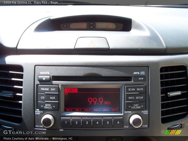 Ruby Red / Beige 2009 Kia Optima LX