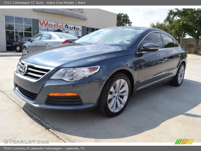 Island Gray Metallic / Black 2012 Volkswagen CC Sport