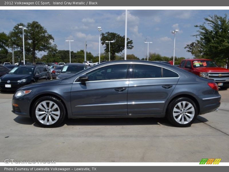 Island Gray Metallic / Black 2012 Volkswagen CC Sport