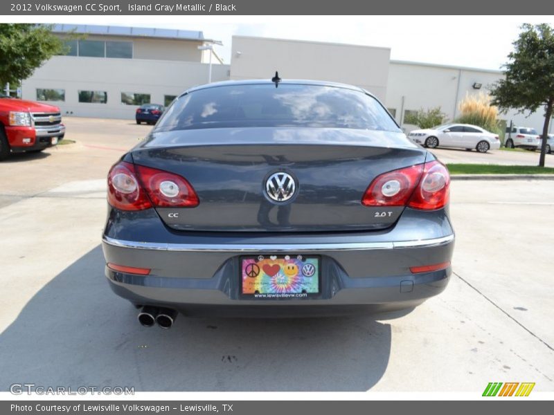 Island Gray Metallic / Black 2012 Volkswagen CC Sport