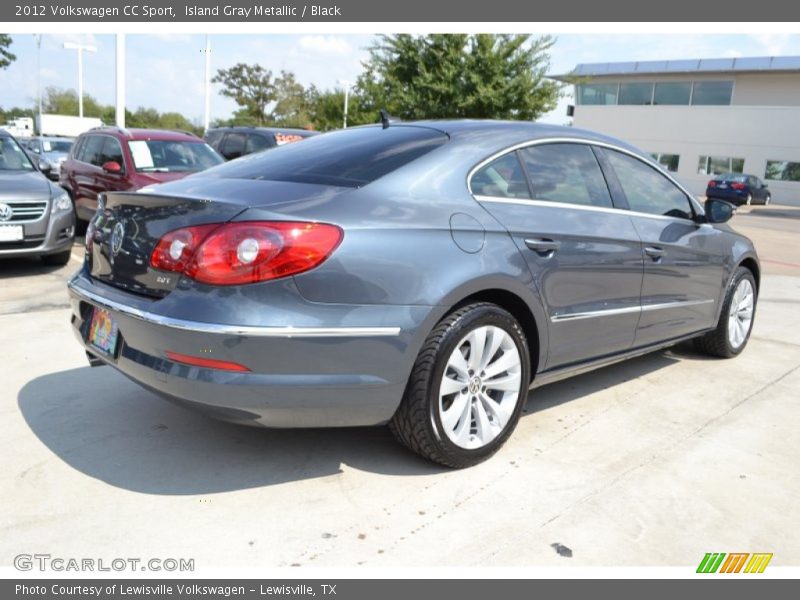 Island Gray Metallic / Black 2012 Volkswagen CC Sport