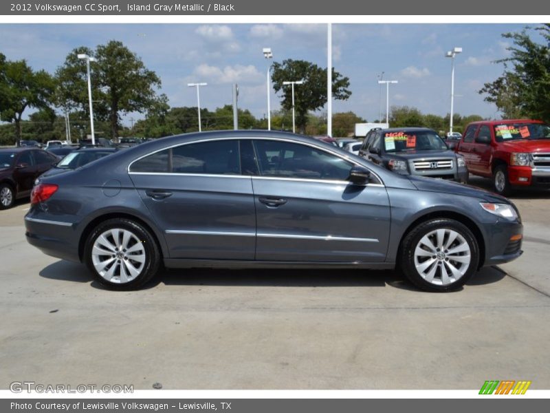 Island Gray Metallic / Black 2012 Volkswagen CC Sport