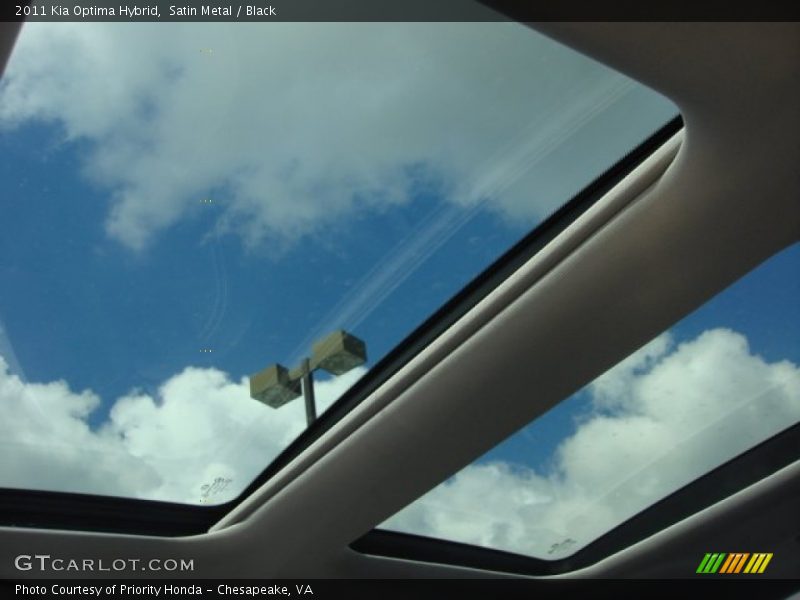 Sunroof of 2011 Optima Hybrid
