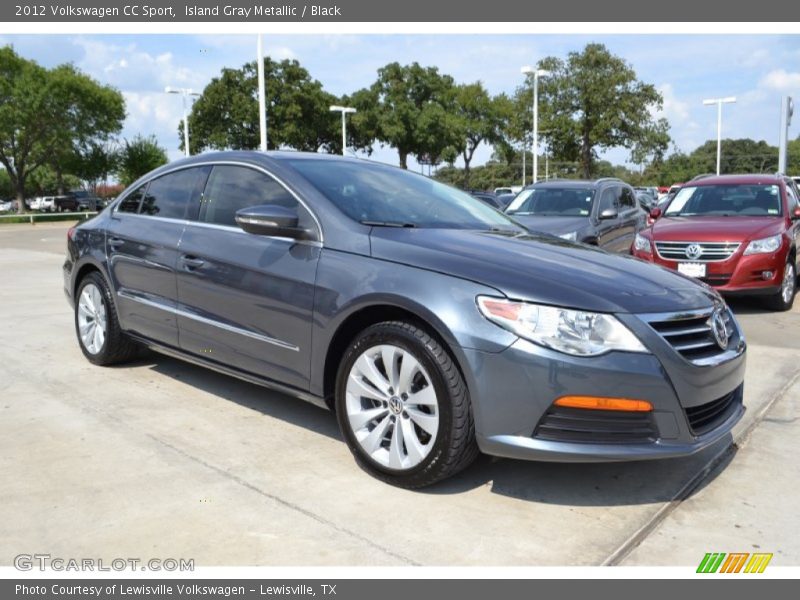 Island Gray Metallic / Black 2012 Volkswagen CC Sport