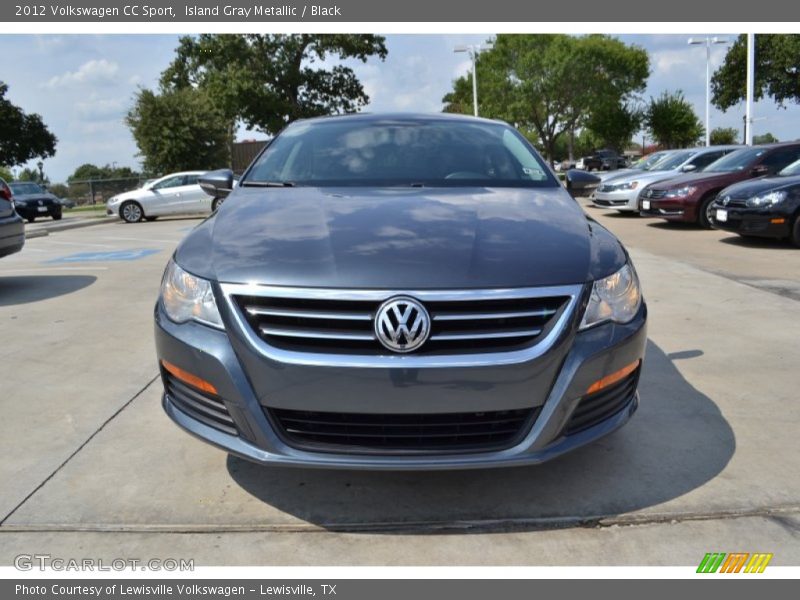 Island Gray Metallic / Black 2012 Volkswagen CC Sport