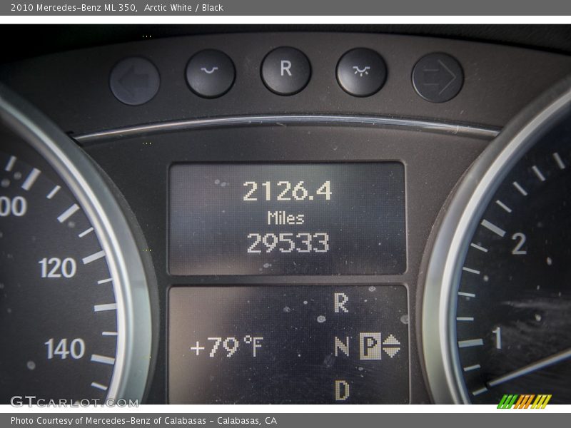 Arctic White / Black 2010 Mercedes-Benz ML 350
